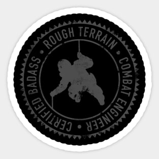 Rough Terrain Combat Engineer (distressed) Sticker